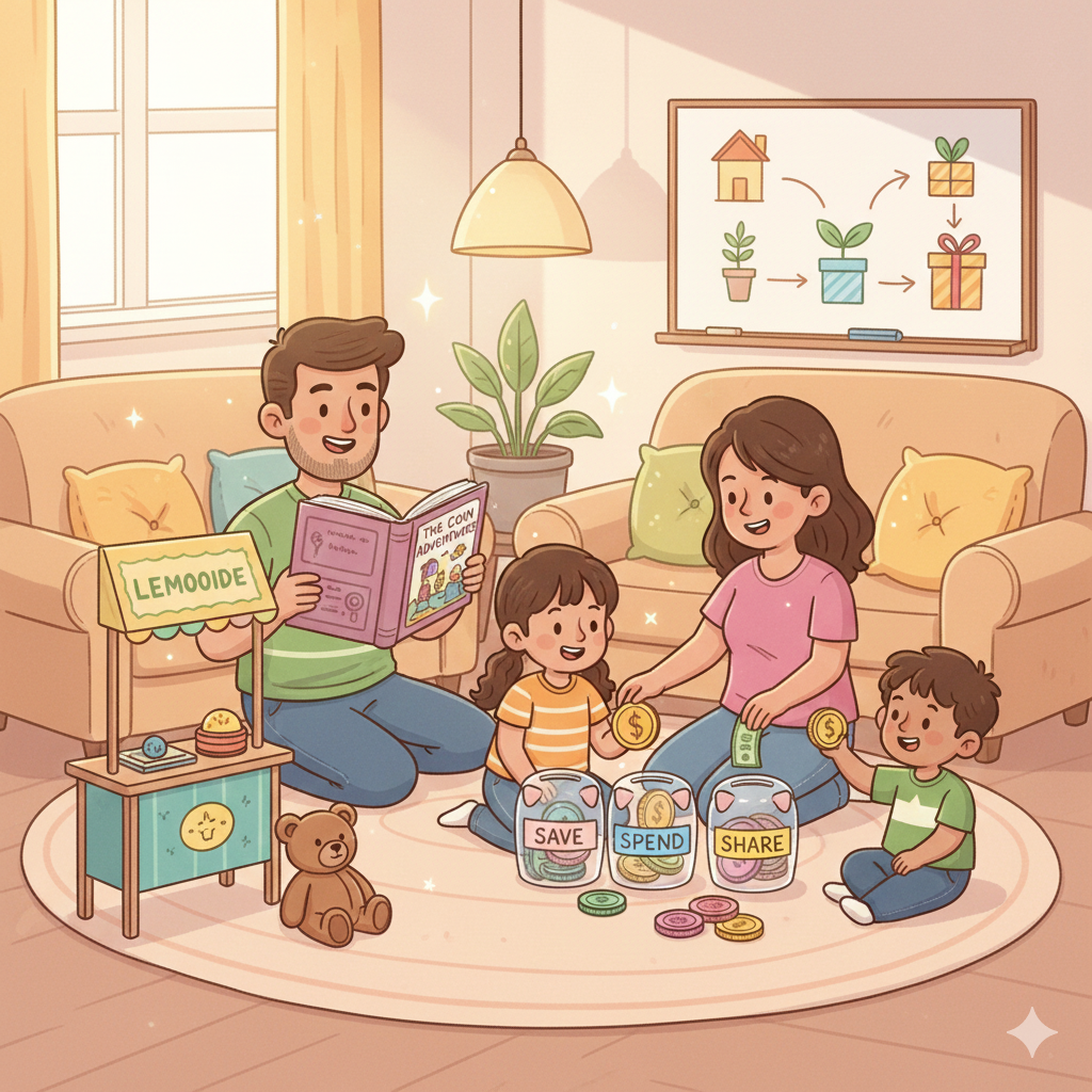 Teaching Children About Money Before They Handle It